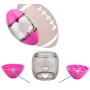 HyiFMY Pet Rugby Toy, S/L Interactive Rugby Ball Toy,Treat-Dispensing Ball,for Dogs Puppy& Cats
