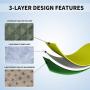 Easy-Going 100% Waterproof Dog Bed Cover Furniture Protector Sofa Cover Non-Slip Washable Reusable Incontinence Bed Underpads for Pets Kids Children Dog Cat(96x82 in,Greyish Green)