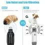 Wixann Dog Nail Grinder with Light, Upgraded Professional Low Noise 2 Speed Pet Nail Grinder Electric Rechargeable Pet Nail Trimmer Painless Paws Grooming Trimming for Small Medium Large Dogs Cats Wixann Dog Nail Grinder with Light, Upgraded Professional Low Noise 2 Speed Pet Nail Grinder Electric Rechargeable Pet Nail Trimmer Painless Paws Grooming Trimming for Small Medium Large Dogs Cats