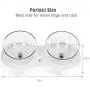 Cat Bowls Elevated Double Cat Dog Food Water Bowls, 20° Tilted Raised Cat Feeding Bowls with Anti Slip Stand for Cats and Small Dogs Cat Bowls Elevated Double Cat Dog Food Water Bowls, 20° Tilted Raised Cat Feeding Bowls with Anti Slip Stand for Cats and Small Dogs