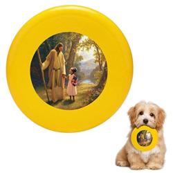 Pet Frisbee Flying Disc Dog Toy - Multifunction Hand in Hand Greg Olsen