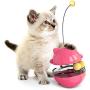 AMONE Tumbler Double Track Ball Interactive Cat Toy Kitty Toys Cat Dancers Cat Toys Ball Slow Feeders for for Indoor Cats