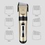 CLL Dog Clipper, Cordless Quiet Pet Hair Clipper Rechargeable Pet Electric Hair Beauty Tool Suitable for Dogs and Other Animals, 3H Working Time, Gold 1