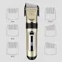 CLL Dog Clipper, Cordless Quiet Pet Hair Clipper Rechargeable Pet Electric Hair Beauty Tool Suitable for Dogs and Other Animals, 3H Working Time, Gold 1