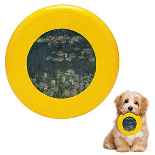 Pet Frisbee Flying Disc Dog Toy - Multifunction Waterlilies Green Reflections Claude Monet