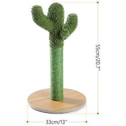 Made4Pets Cactus Cat Scratching Post with Natural Sisal Ropes, Cat Scratcher for Cats and Kittens