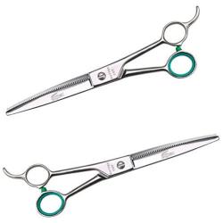 Geib Crocodile 48 Tooth Blending Shear 8'' Professional Dog Grooming Thinning Scissors