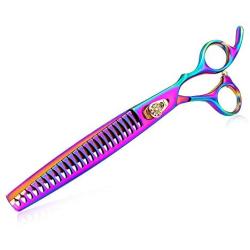 Professional Pet Grooming Scissor Dog Chunker Shears, Dog Thinning/Blending Shear Puppy Grooming Tools for Pet Groomer