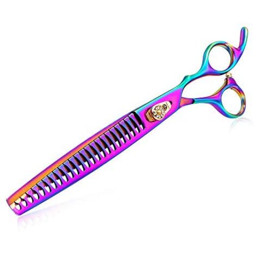 Professional Pet Grooming Scissor Dog Chunker Shears, Dog Thinning/Blending Shear Puppy Grooming Tools for Pet Groomer