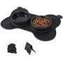 Dog Bowls Set with Non Spill Skid Resistant Silicone Mat, Dog Food and Water Bowls with Slow Feeder Dog Bowls,Collapsible Spill Proof Dog Bowl for Small Medium Large Dogs Cats Pets (Black) Dog Bowls Set with Non Spill Skid Resistant Silicone Mat, Dog Food and Water Bowls with Slow Feeder Dog Bowls,Collapsible Spill Proof Dog Bowl for Small Medium Large Dogs Cats Pets (Black)