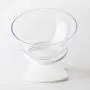 Creation Core Stylish Transparent Slanted Tilted Cat Bowl Cat Slow Feeder Creation Core Stylish Transparent Slanted Tilted Cat Bowl Cat Slow Feeder