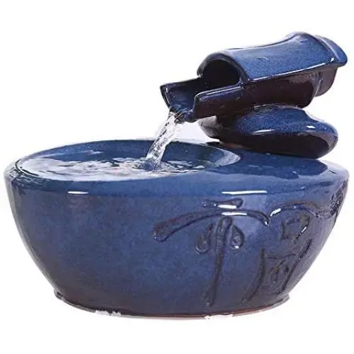 THMY Cat Water Fountain Ultra-Quiet Automatic Circulation Pet Drinking Fountain for Cats & Small Dogs Indoor Outdoor Use 1.0L (Color : Blue) THMY Cat Water Fountain Ultra-Quiet Automatic Circulation Pet Drinking Fountain for Cats & Small Dogs Indoor Outdoor Use 1.0L (Color : Blue)
