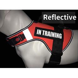 Dihapet No Pull Dog Harness, Service Dog Vest, Adjustable Reflective in Training Dog Vest
