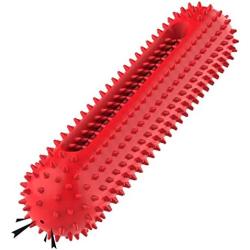 PETIZER Dog Squeaky Toys for Aggressive Chewers | Tough Toothbrush Puppy Chew Toy | Nearly Indestructible Rubber Toys for Pet Training, Teeth Cleaning, Playing and Chewing for Medium & Large Breeds