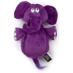 Hear Doggy Flatties with Chew Guard Technology Dog Toy, Elephant, Purple, Large (58547)