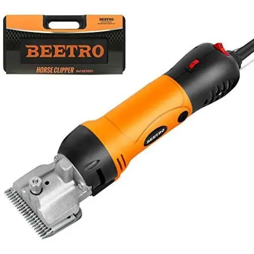 BEETRO Horse Clipper Electric Animal Grooming Kit for Horse Equine Goat Pony Cattle and Large Thick Coat Dogs,500W Professional Animal Scissors BEETRO Horse Clipper Electric Animal Grooming Kit for Horse Equine Goat Pony Cattle and Large Thick Coat Dogs,500W Professional Animal Scissors