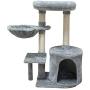 KIYUMI Cat Tree Cat Tower Sisal Scratching Posts Cat Condo Play House Hammock Jump Platform Cat Furniture Activity Center
