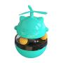 Cat Toy Interactive Cat Tumbler Toy Ball Pet Treat Leaking Toy with Dual Rolling Balls & Teasing Wand for Cats Kitten Puppy Exercise (Blue)