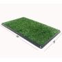 lululun Dog Grass Large Pet Loo Portable Potty for Indoor/Outdoor, Artificial Grass Bathroom Mat for Puppies and Pets-Portable Potty Trainer, Full System with Trays, Easy to Clean