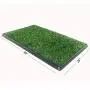 lululun Dog Grass Large Pet Loo Portable Potty for Indoor/Outdoor, Artificial Grass Bathroom Mat for Puppies and Pets-Portable Potty Trainer, Full System with Trays, Easy to Clean