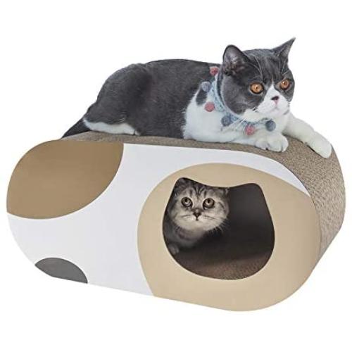 MSBC Cat Scratcher Cardboard, Kitty Cat Scratching Pad Recycle Corrugate Scratcher Cat Scratch Bed Long Lasting Reversable