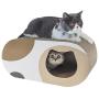 MSBC Cat Scratcher Cardboard, Kitty Cat Scratching Pad Recycle Corrugate Scratcher Cat Scratch Bed Long Lasting Reversable