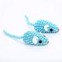 Studyset 1PC Interactive Cat Toys,Funny Cat Stretch Line Mouse Shaped Interactive Toy for Pet Exercise Accessories Random Color 13.5cm