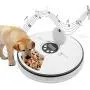 thanksky Automatic Dog Feeder Cat Food Dispenser, Dry or Wet Pet Feeder Automatic, 6 Meal Trays with Portion Control, LCD Smart Programmable Clock(Dark Grey) thanksky Automatic Dog Feeder Cat Food Dispenser, Dry or Wet Pet Feeder Automatic, 6 Meal Trays with Portion Control, LCD Smart Programmable Clock(Dark Grey)