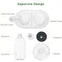 TOOOGO 2 in 1 Automatic Gravity Water Bowl & Food Bowl Set, Detachable No-Spill Pet Water Dispenser Bottle and Glass Feeder Bowl for Small or Medium Size Dogs Cats-Upgrade TOOOGO 2 in 1 Automatic Gravity Water Bowl & Food Bowl Set, Detachable No-Spill Pet Water Dispenser Bottle and Glass Feeder Bowl for Small or Medium Size Dogs Cats-Upgrade