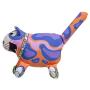 FUZZU That Sneaky Cat! Irresistible Dog Chew Toys with Squeaker, Scuff - Floppy Limbs and Tail for Flipping & Retrieving, Rough ‘n’ Tough Polyester Twill Fabric, Hand Illustrated