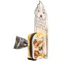 Fydelity poopyCUTE- Doggy Poop Waste Bag Dispenser for Fashionably Cute Owner and Dog Breed,Puppy Supply|Women Luxury Fashion Style, On Leash Holder Clip for Bag/Travel/Walking/Treat/Key:Bulldog