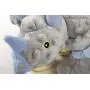 goDog Dinos Triceratops With Chew Guard Technology Tough Plush Dog Toy, Grey, Large