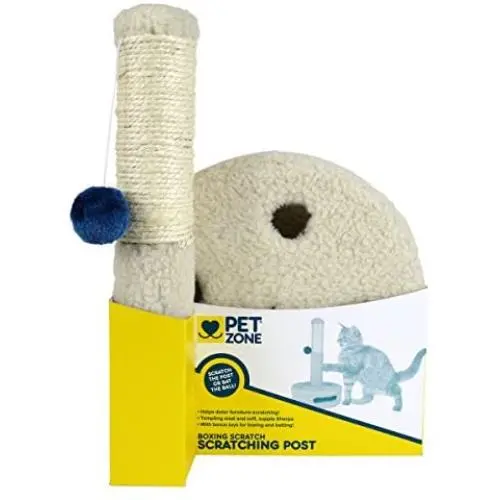 Pet Zone Boxing Scratching Post Multi Textured Cat Scratcher Toy Pet Zone Boxing Scratching Post Multi Textured Cat Scratcher Toy