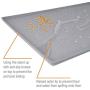 Gosmol Dog Food Mat XL (24x16) or L (20''x13'') – 0.5 inch Raised Edge Waterproof Pet Dog Food Tray, Washable Dog Bowl Mat, Nonslip Pet Dog Feeding Mat, Silicone Dog Placemat for Floors