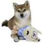 Nickelodeon for Pets Rockos Modern Life Spunky Figure Plush Dog Toy - 6 Inch White Squeaky Dog Toy for All Dogs - Nickelodeon Toys for Dogs, Squeak Dog Toy (FF14784)