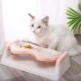 ocijf179 Pet Feeding Bowl Cat Dog Double Bowls Drinking Feeding Feeder Water Dispenser Food Container - Green