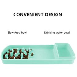 Famobest Slow Feed Pet Bowl for Dogs Cats, Interactive Bloat Stop Anti-Gulping Non Toxic Eco-Friendly Healthy Design Dog Bowl Cat Bowl Slow Feeder