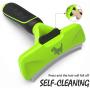ORFELD Pet Grooming Brush Reduces Shedding by Up to 95% Perfect for Dogs and Cats, Curved Brush Protect Pets
