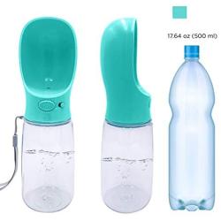 KORPET Dog Water Bottle Walking Pet Water Bottle Water Bottle for Dogs 19 Oz Leak Proof Dog Water Bottle for Walking Puppy Outdoor Walking Hiking, Travel, Water Bottle for Large Dogs
