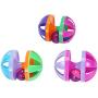 ocijf179 Cat Toy Pet Cat Kitten Dumbbell Bell Ball Scratch Training Game Interactive Playing Toy - Random Color