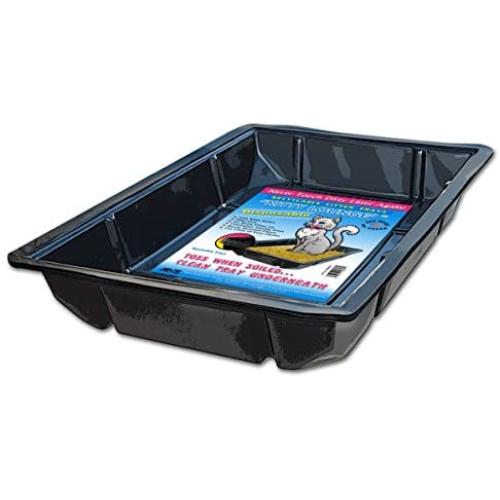 Kitty Lounge Disposable Litter Tray, Black, 50-Pack- Argee RG606/50 Kitty Lounge Disposable Litter Tray, Black, 50-Pack- Argee RG606/50