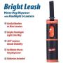 Glad for Pets Bright Leash Waste Bag Dispenser with Flashlight Dog Waste Bag Dispenser Includes 15 Dog Waste Bags with Safety Lights for Walkers Refillable Pet Waste Bag Dispenser for Dog Walking