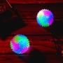 4 Pieces Spiny Light Up Dog Balls LED Glowing Pet Spiky Ball Flashing Elastic Ball Pet Color Spiny Balls Molar Ball Interactive Cat Toys for Pets Cats Dogs Chewing Teeth Cleaning, 2.2 Inch