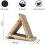 FUKUMARU 3 Sided Vertical Cat Scratching Post, Triangle Cat‘s Scratch Tunnels Toy, Scratcher Ramp for Kitten Play Exercise FUKUMARU 3 Sided Vertical Cat Scratching Post, Triangle Cat‘s Scratch Tunnels Toy, Scratcher Ramp for Kitten Play Exercise