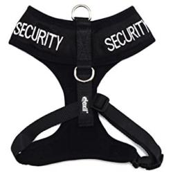 Dexil Limited Security Black Color Coded Non-Pull Front and Back D Ring Padded and Waterproof Vest Dog Harness Prevents Accidents by Warning Others of Your Dog in Advance