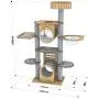SAsagi Solid Wood Large Cat Tree,Multi-Level Scratching Board Cat Furniture Tower House Cat Nest Toy Can Multi-Places for Play Sleep Grinding Claws SAsagi Solid Wood Large Cat Tree,Multi-Level Scratching Board Cat Furniture Tower House Cat Nest Toy Can Multi-Places for Play Sleep Grinding Claws