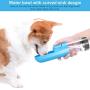 TSYMO Dog Water Bottle - Leak Proof Portable Puppy Water Dispenser with Activated Carbon Filter & Foldable Drinking Feeder for Pets Outdoor Walking, Hiking, Travel, BPA Free (10 Oz)