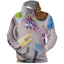 White Bullterrier on Nature England,Unisex 3D Print Pullover Hooded Hoodies with a Big Pocket Bull Terrier S