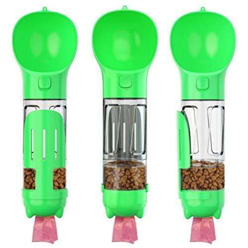 ZTT Dog Water Dispenser, 4-in-1 Multi-Function Leak-Proof cat and Dog Travel pet Water Dispenser with Water Dispenser, Used for pet Outdoor Walking, Hiking, Travel, Food Grade BPA-Free 10OZ (300ML)