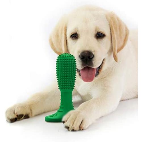 AmuseNd Dog Chewing Toy Dog Toothbrush Toy Pet Silicone Molar Teeth Cleaning Stick Pet Chewing Toys Cleaning Toys Dental Care for Medium Large Dogs Pet